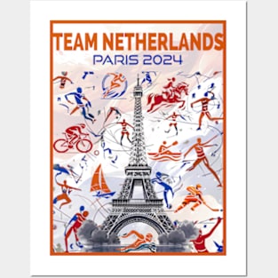 Team Netherlands - Paris 2024 Posters and Art